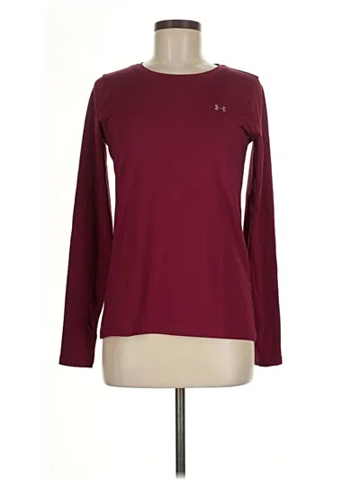 Pre-owned Under Armour Long Sleeve T-shirt In Burgundy