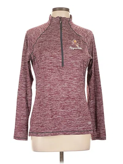 Pre-owned Under Armour Long Sleeve T-shirt In Burgundy