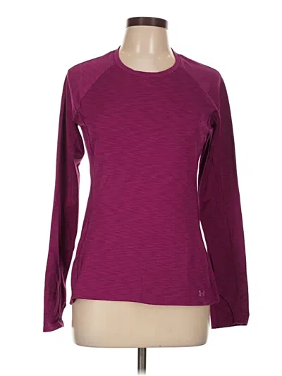 Pre-owned Under Armour Long Sleeve T-shirt In Burgundy