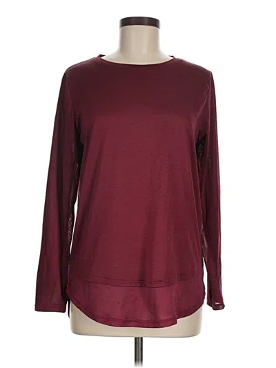 Pre-owned Under Armour Long Sleeve T-shirt In Burgundy