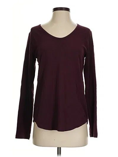 Pre-owned Under Armour Long Sleeve T-shirt In Burgundy
