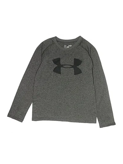 Pre-owned Under Armour Kids' Long Sleeve T-shirt In Gray