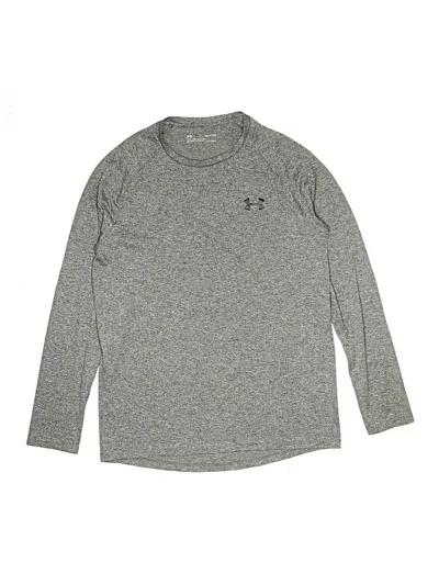 Pre-owned Under Armour Kids' Long Sleeve T-shirt In Gray