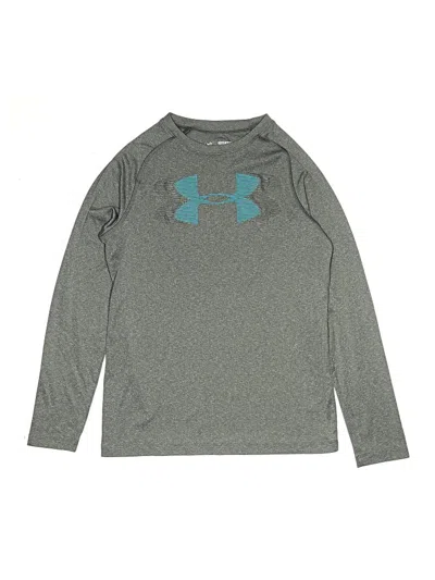 Pre-owned Under Armour Kids' Long Sleeve T-shirt In Gray