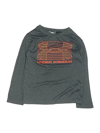 Pre-owned Under Armour Kids' Long Sleeve T-shirt In Gray