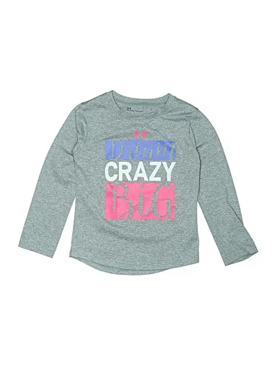 Pre-owned Under Armour Kids' Long Sleeve T-shirt In Gray