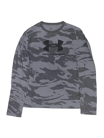 Pre-owned Under Armour Kids' Long Sleeve T-shirt In Gray