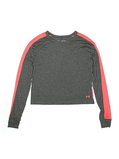 Pre-owned Under Armour Kids' Long Sleeve T-shirt In Gray