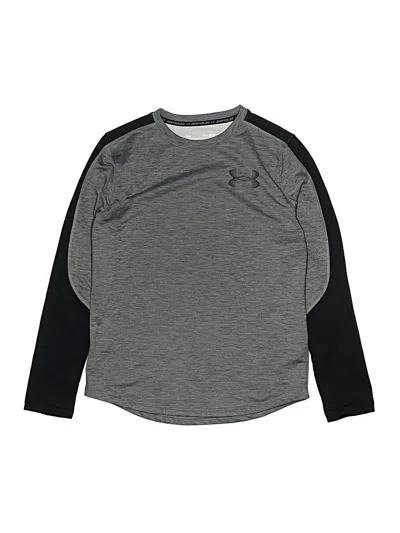 Pre-owned Under Armour Kids' Long Sleeve T-shirt In Gray