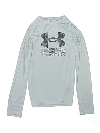 Pre-owned Under Armour Kids' Long Sleeve T-shirt In Gray