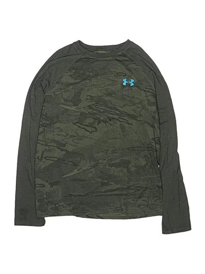 Pre-owned Under Armour Kids' Long Sleeve T-shirt In Green
