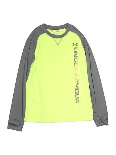 Pre-owned Under Armour Kids' Long Sleeve T-shirt In Green