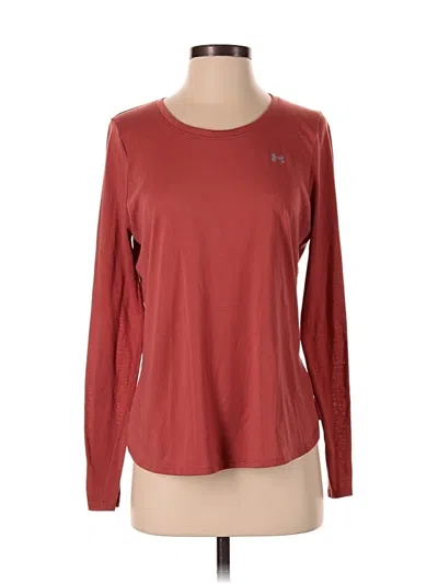 Pre-owned Under Armour Long Sleeve T-shirt In Orange