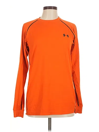 Pre-owned Under Armour Long Sleeve T-shirt In Orange