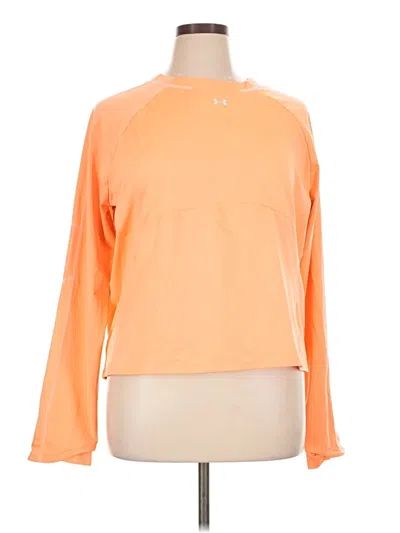 Pre-owned Under Armour Long Sleeve T-shirt In Orange