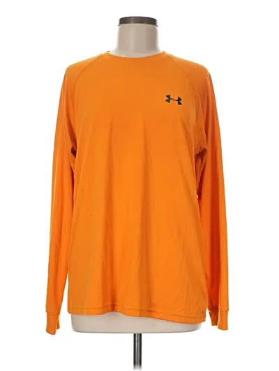 Pre-owned Under Armour Long Sleeve T-shirt In Orange