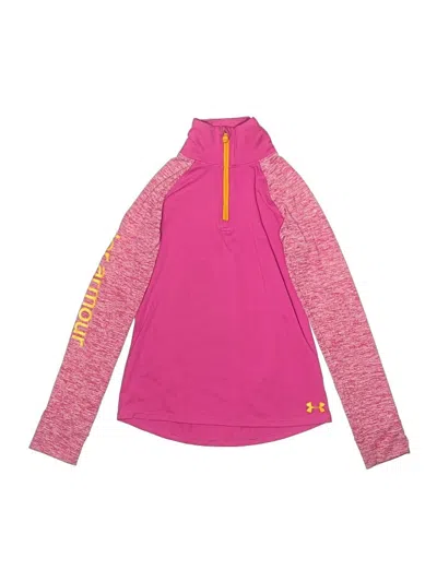 Pre-owned Under Armour Kids' Long Sleeve T-shirt In Pink