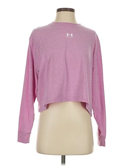 Pre-owned Under Armour Long Sleeve T-shirt In Pink