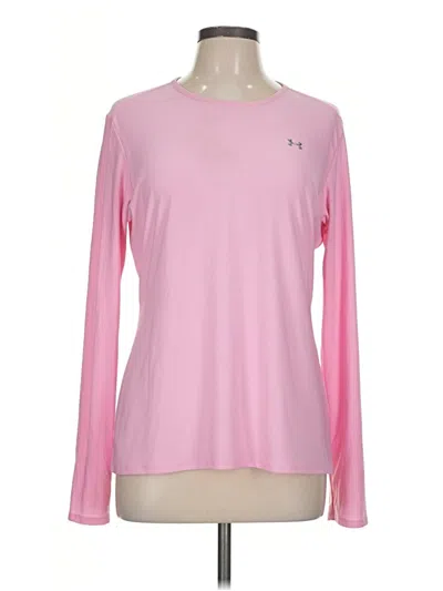 Pre-owned Under Armour Long Sleeve T-shirt In Pink