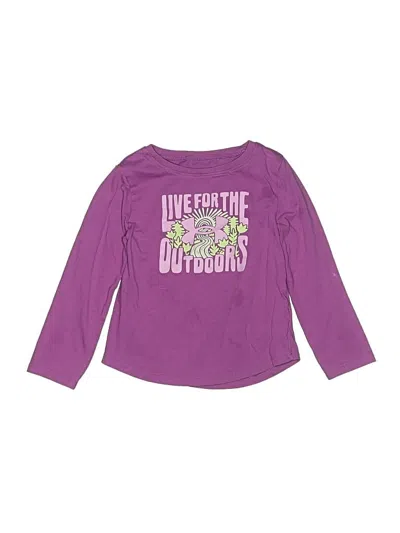 Pre-owned Under Armour Kids' Long Sleeve T-shirt In Purple
