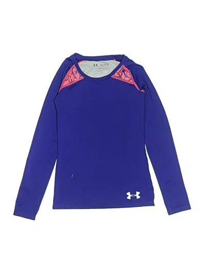 Pre-owned Under Armour Kids' Long Sleeve T-shirt In Purple