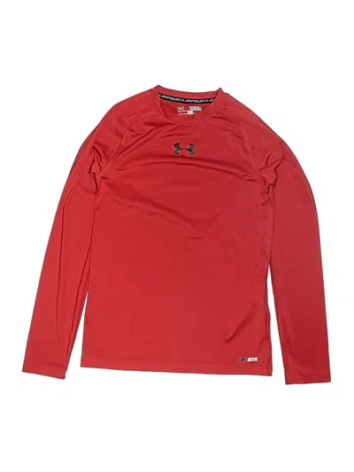 Pre-owned Under Armour Kids' Long Sleeve T-shirt In Red