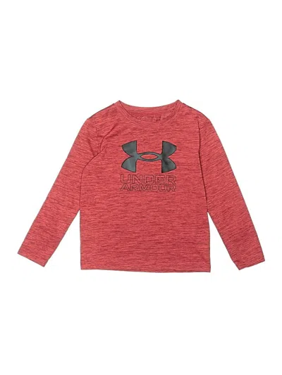 Pre-owned Under Armour Kids' Long Sleeve T-shirt In Red