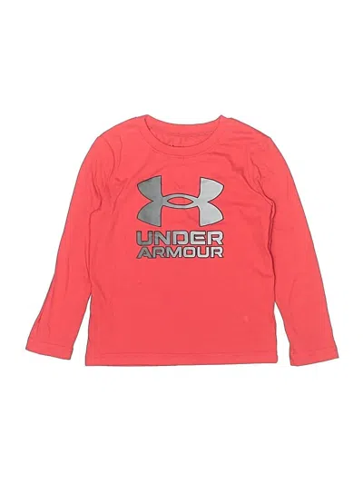 Pre-owned Under Armour Kids' Long Sleeve T-shirt In Red