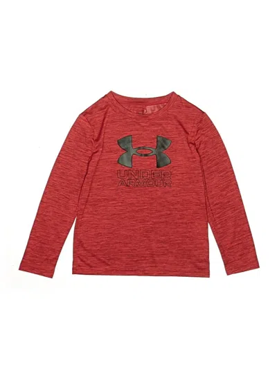 Pre-owned Under Armour Kids' Long Sleeve T-shirt In Red