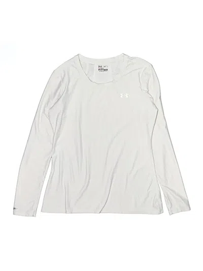 Pre-owned Under Armour Kids' Long Sleeve T-shirt In Silver