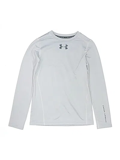 Pre-owned Under Armour Kids' Long Sleeve T-shirt In Silver