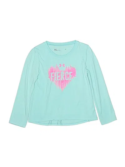 Pre-owned Under Armour Kids' Long Sleeve T-shirt In Teal