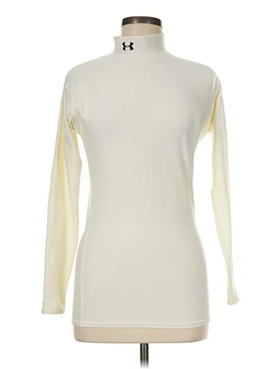 Pre-owned Under Armour Long Sleeve Turtleneck In Ivory