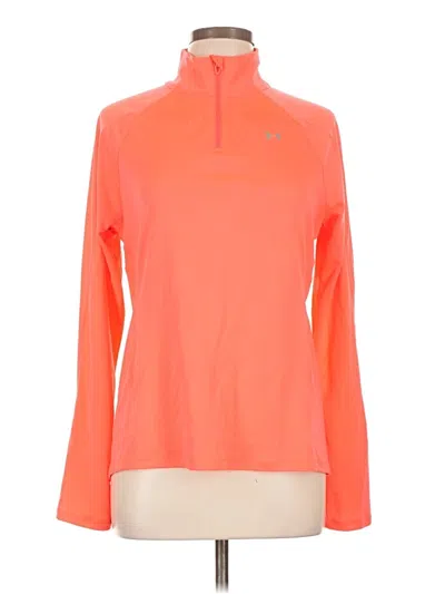 Pre-owned Under Armour Long Sleeve Turtleneck In Orange