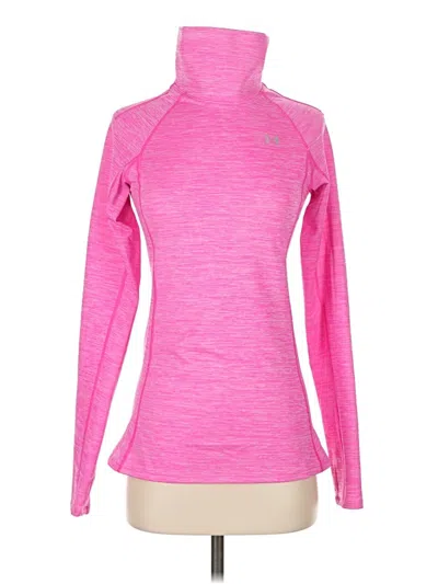 Pre-owned Under Armour Long Sleeve Turtleneck In Pink