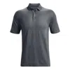 Under Armour Luxe Polo Shirts 'grey' In Gray