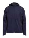 Under Armour Man Jacket Navy Size L Polyester, Elastane In Blue