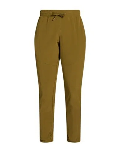 Under Armour Man Pants Light Brown Size Xs Polyester, Elastane In Green