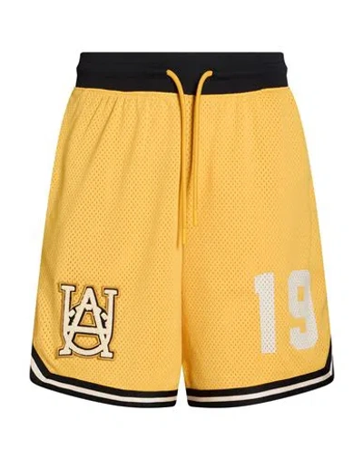 Under Armour Man Shorts & Bermuda Shorts Mustard Size S Polyester In Yellow