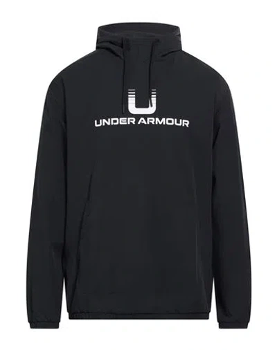 Under Armour Man Sweatshirt Black Size L Polyester, Elastane