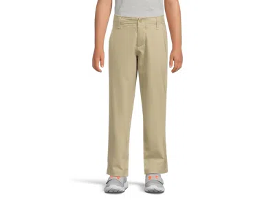 Under Armour Matchplay Golf Pants (big Kid) Boy's Casual Pants Barley : Xs (7 Big Kid), Polyester In Brown