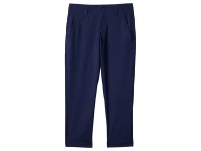 Under Armour Matchplay Golf Pants (big Kid) Boy's Casual Pants Midnight Navy/midnight Navy : Xs (7 Big Kid), Poly In Blue