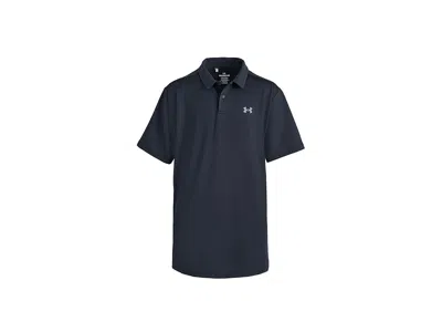 Under Armour Matchplay Golf Polo (big Kid) Boy's Clothing Black/castlerock : Sm (8 Big Kid), Polyester