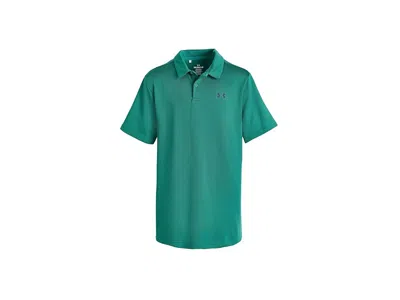 Under Armour Matchplay Golf Polo (big Kid) Boy's Clothing Rack Green/midnight Navy : Xl (18-20 Big Kid), Polyeste