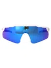 Under Armour Matte White Blue Acetate Sunglasses In Blue