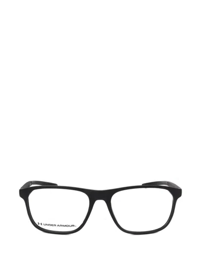 Under Armour Matte-finish Square-frame Glasses In Black