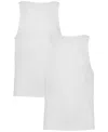 Under Armour Men's 2pk. Ribbed Performance Tank Tops In White
