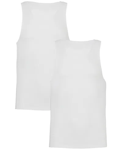 Under Armour Men's 2pk. Ribbed Performance Tank Tops In White