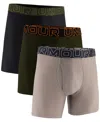 Under Armour Men's 3-pk. Performance Tech 6" Boxer Briefs In Multi