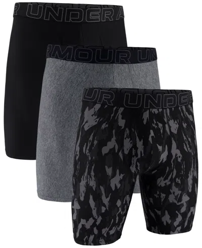 Under Armour Men's 3-pack Performance Tech Logo Underwear In Wetlands Camo